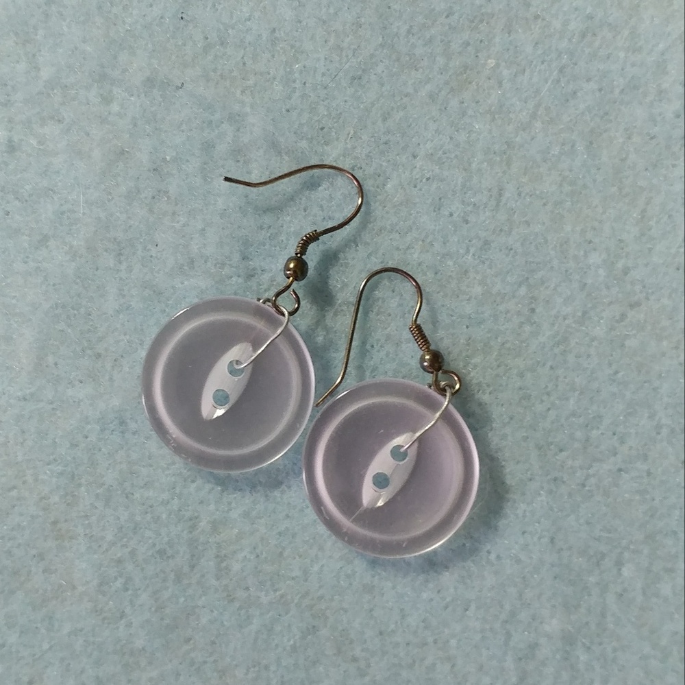 Button earrings